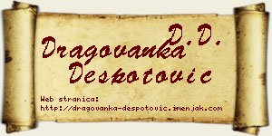 Dragovanka Despotović vizit kartica